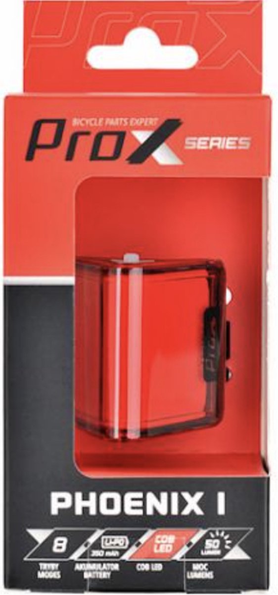ProX Fietsverlichting Achterlicht LED - 50 Lumen - 180° Stralingshoek - USB Oplaadbaar kopen