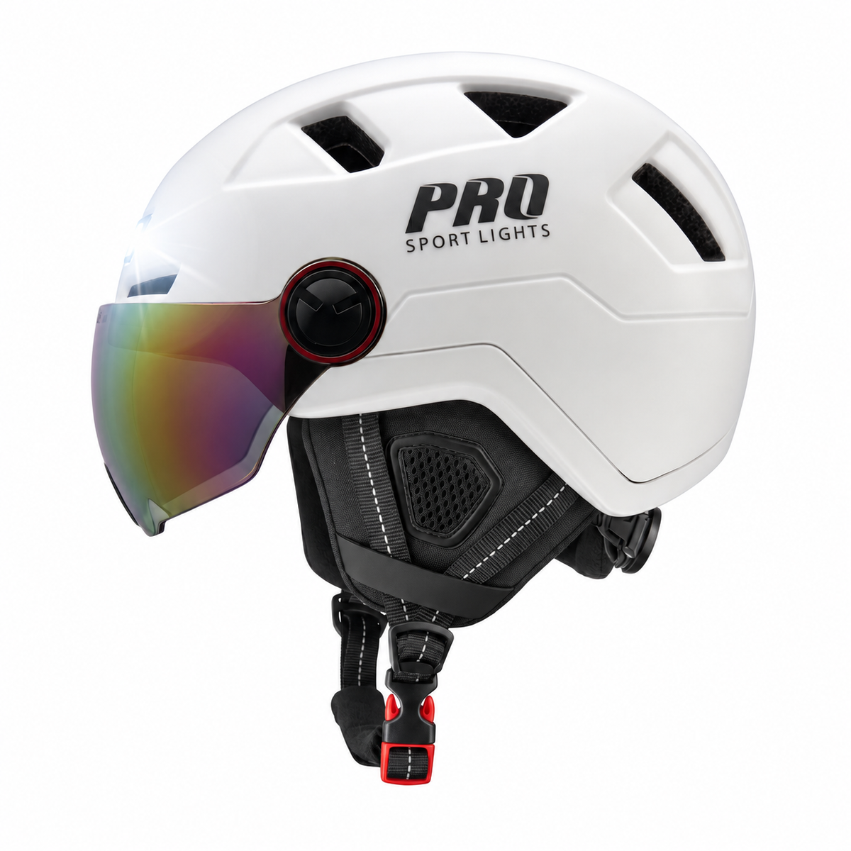 Fietshelm met Visier & Oorwarmers Speed Pedelec Wit Pro Sport Lights - NTA8776 Kopen Online