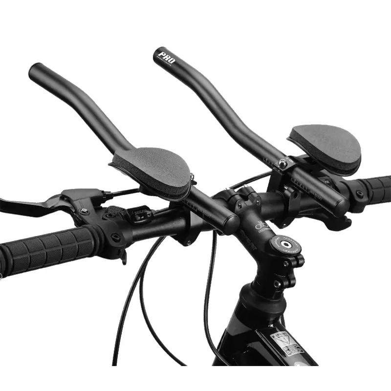 Pro Sport Lights Triathlon Ligstuur Ø31,1/32,5 - Zwart Racefiets - tijdritstuur verstelbaar