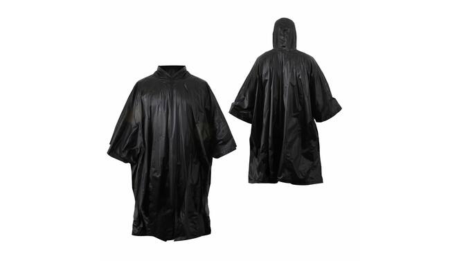 Regenponcho Zwart met Capuchon - Universele Maat Regenjas kopen