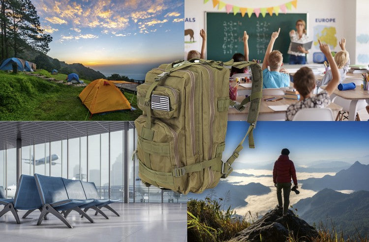 Rugzak Heren Dames XL 38 Liter Survival Militaire Tactische Rugtas - Groen - Waterdicht kopen online