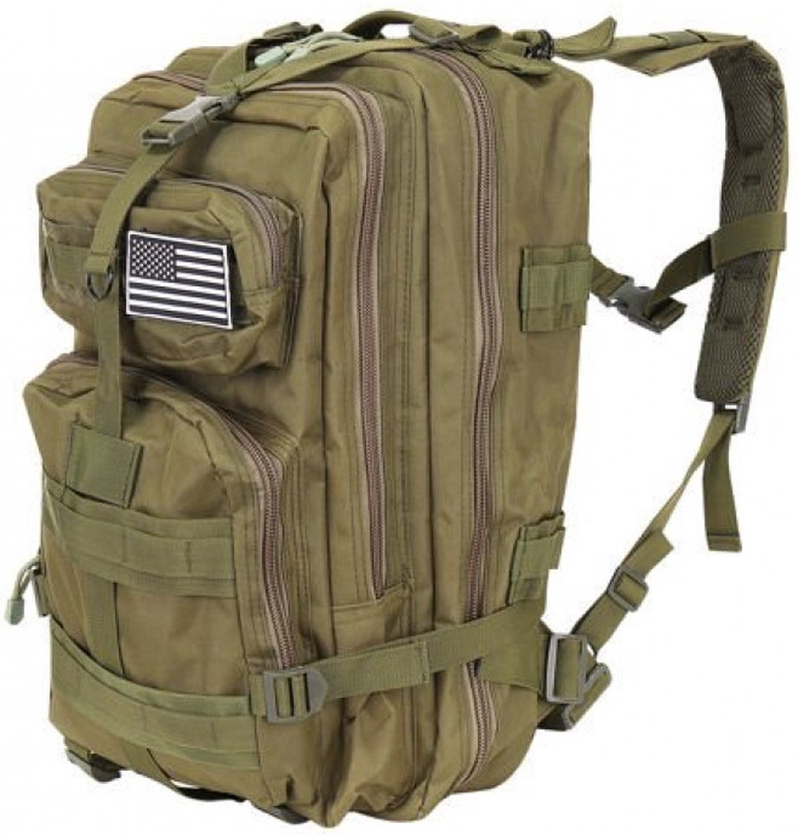 Rugzak Heren Dames XL 38 Liter Survival Militaire Tactische Rugtas - Groen - Waterdicht kopen online