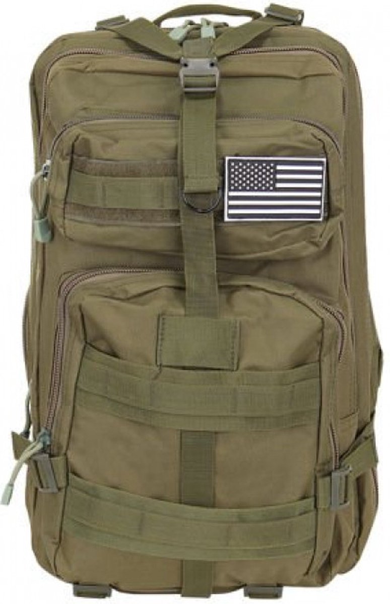 Rugzak Heren Dames XL 38 Liter Survival Militaire Tactische Rugtas - Groen - Waterdicht kopen online