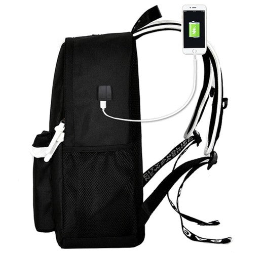 Backpack Boys For School 19 Liter With LED School Backpack USB with Reflectors