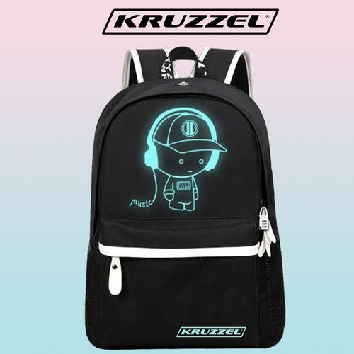 Backpack Boys For School 19 Liter With LED School Backpack USB with Reflectors