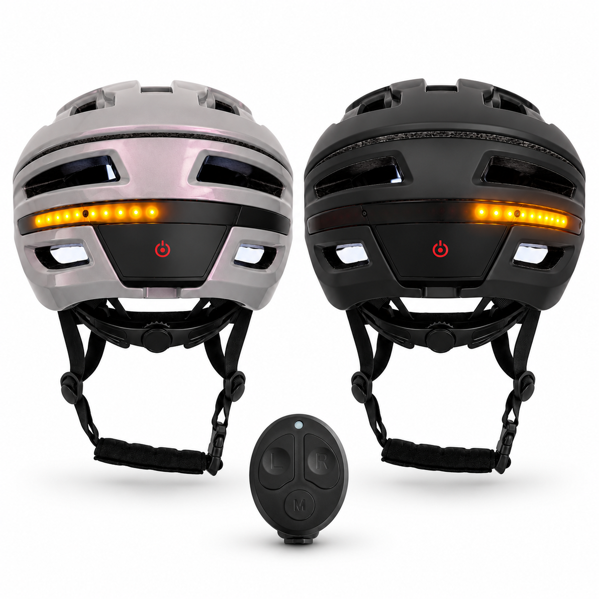Signal Fietshelm Dames Heren Smart Helm met Verlichting en Richtingaanwijzers Fiets E-Step Kopen Online