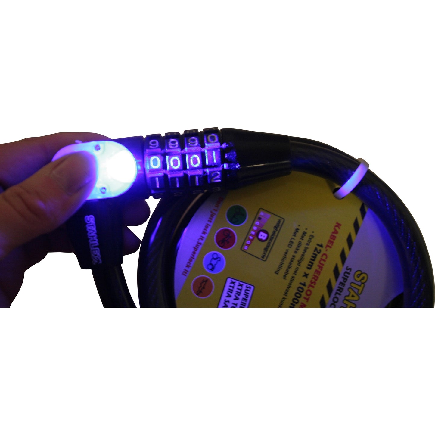 Stahlex Kabelslot Code + LED 497 12 x 1000 mm