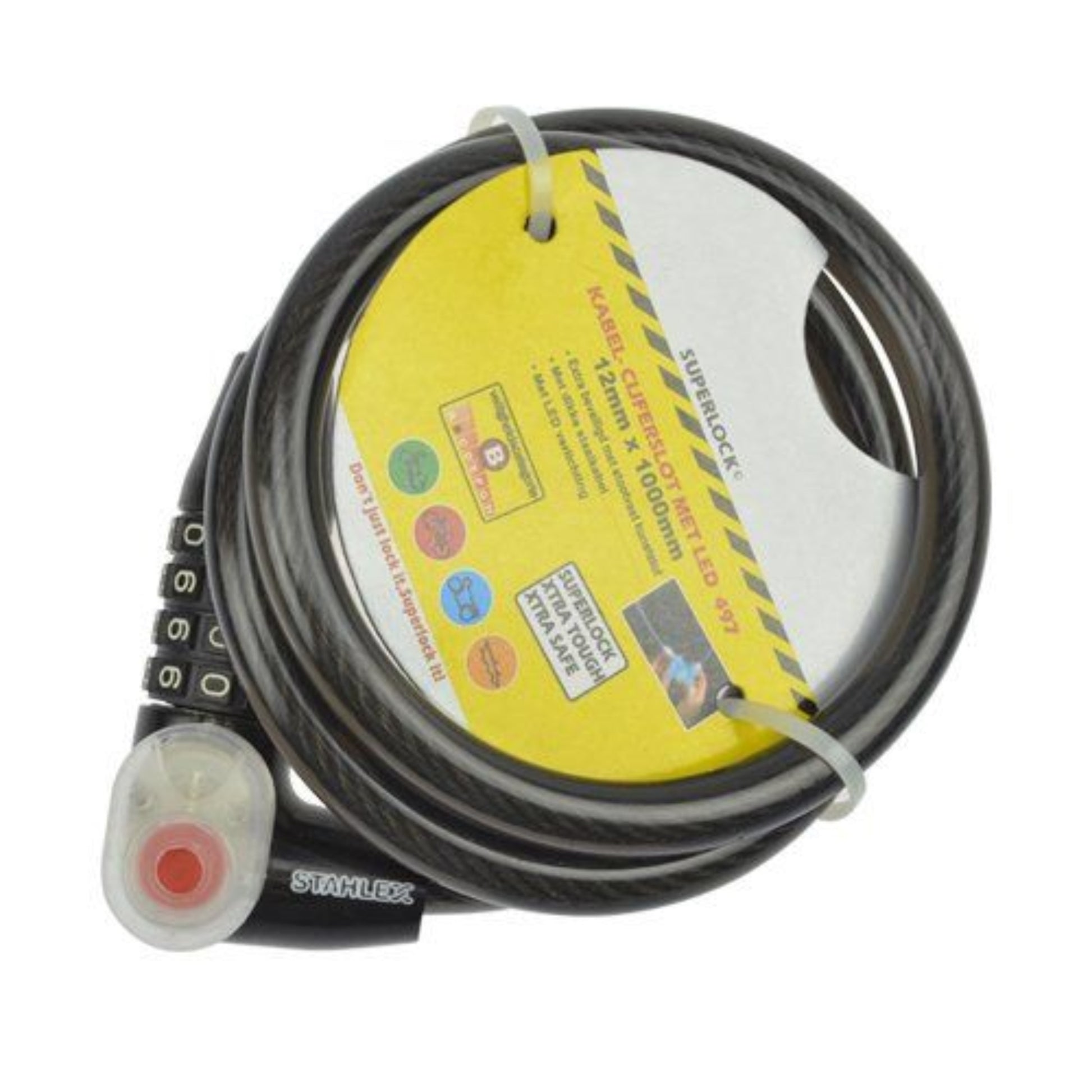 Stahlex Kabelslot Code + LED 497 12 x 1000 mm