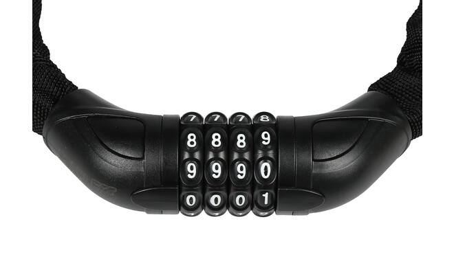Stahlex Kettingslot Ø5,5mm/90cm cijferslot zwart