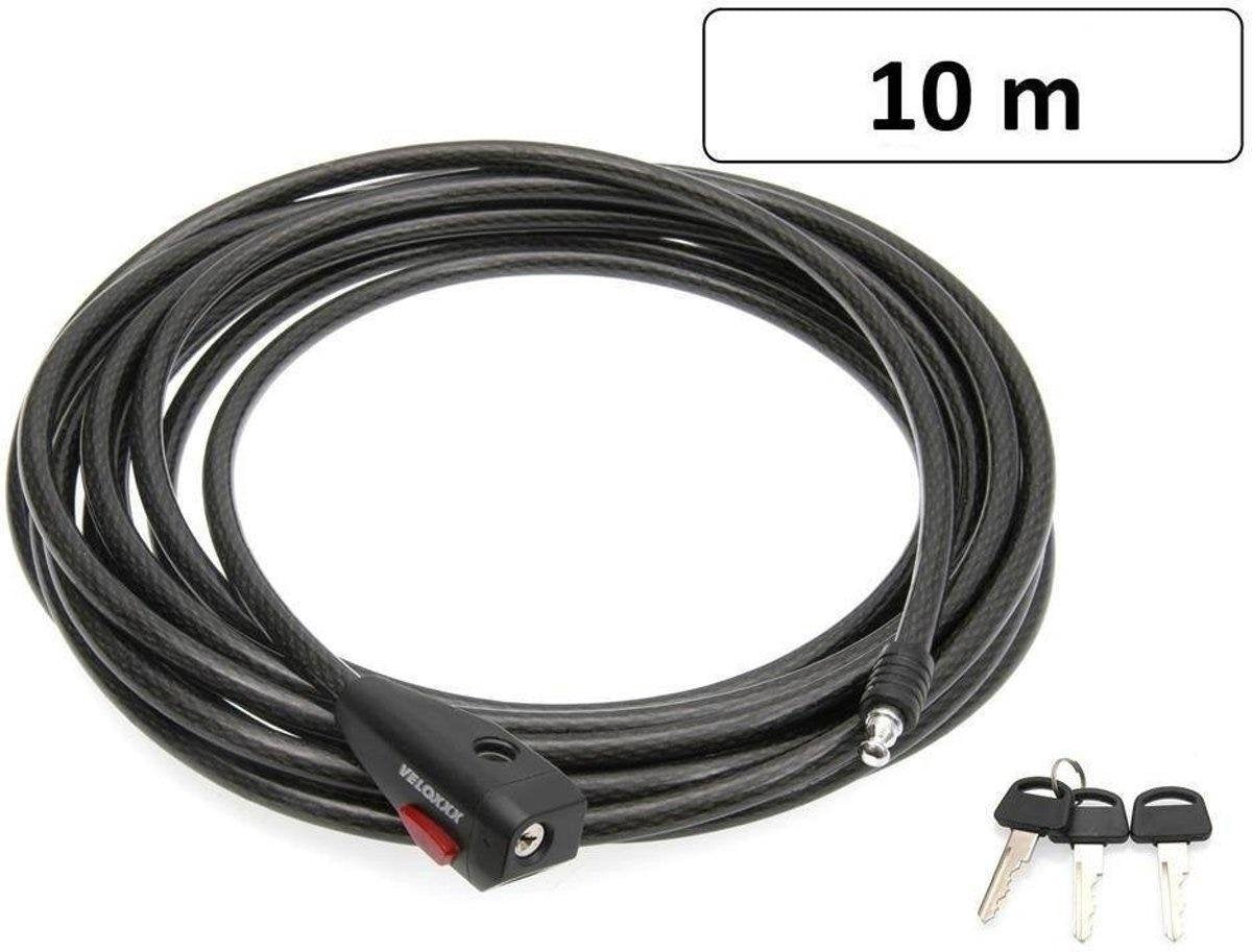 Stahlex XL Kabelslot Fietsslot - 3 Sleutels - 10m x 12 mm