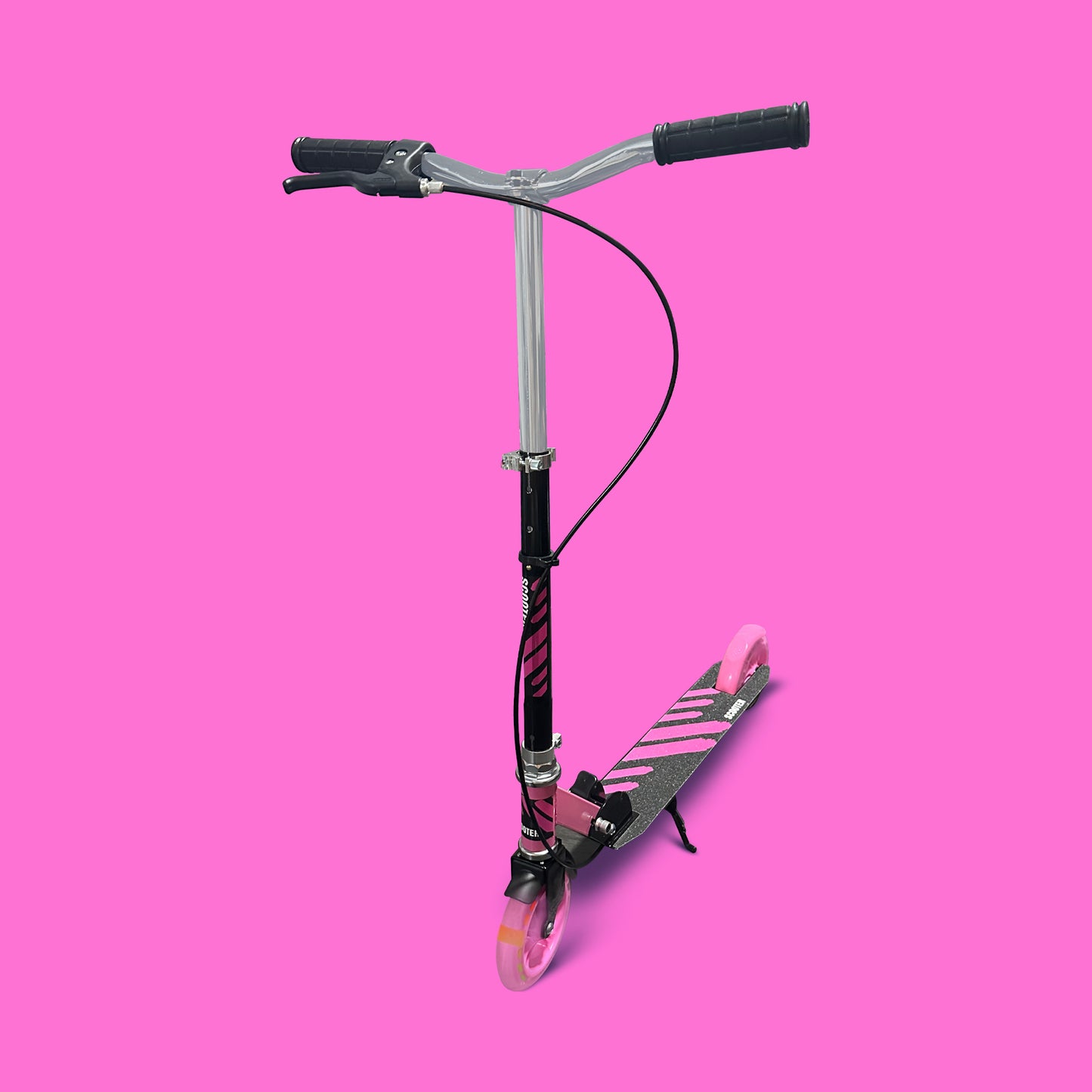 Stuntstep Meisjes Kinderstep - Step Zwart en Roze - Aluminium - tot 80 KG kopen online