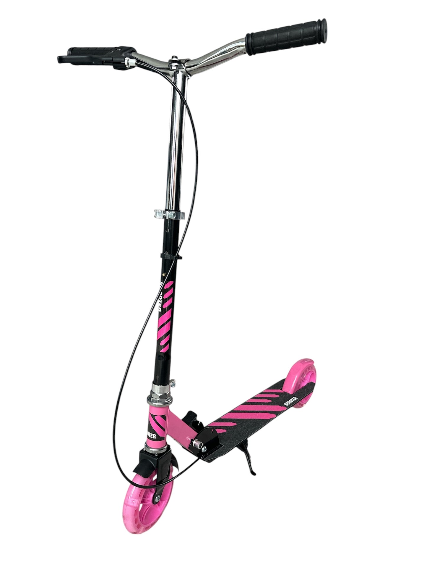 Stuntstep Meisjes Kinderstep - Step Zwart en Roze - Aluminium - tot 80 KG kopen online