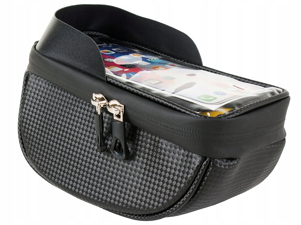 Stuurtas Fiets Met Telefoonhouder 1,6 Liter Zwarte Tas kopen