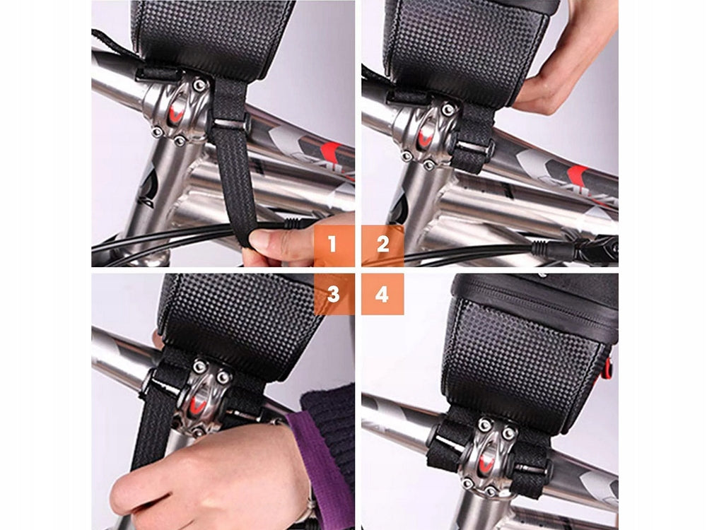 Stuurtas Fiets Met Telefoonhouder 1,6 Liter Zwarte Tas kopen