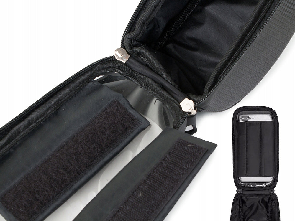 Stuurtas Fiets Met Telefoonhouder 1,6 Liter Zwarte Tas kopen