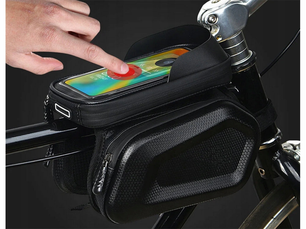Stuurtas met Telefoonhouder 1,5 Liter Fietstas Zwart Kopen