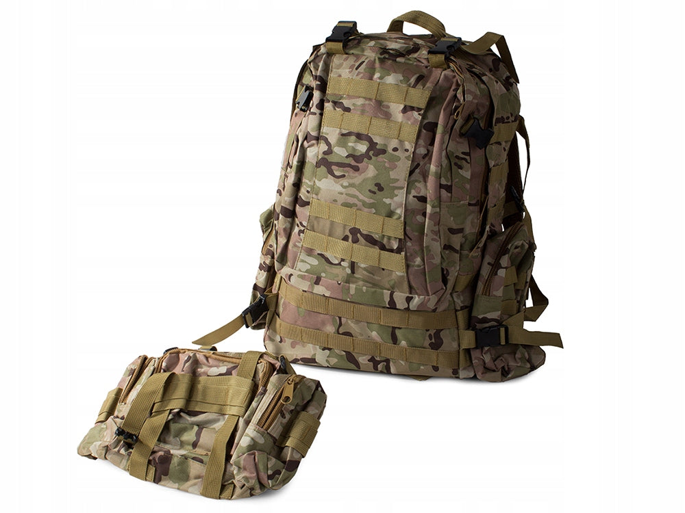 Taktisk camouflagerygsæk 48,5 l – skovcamouflage