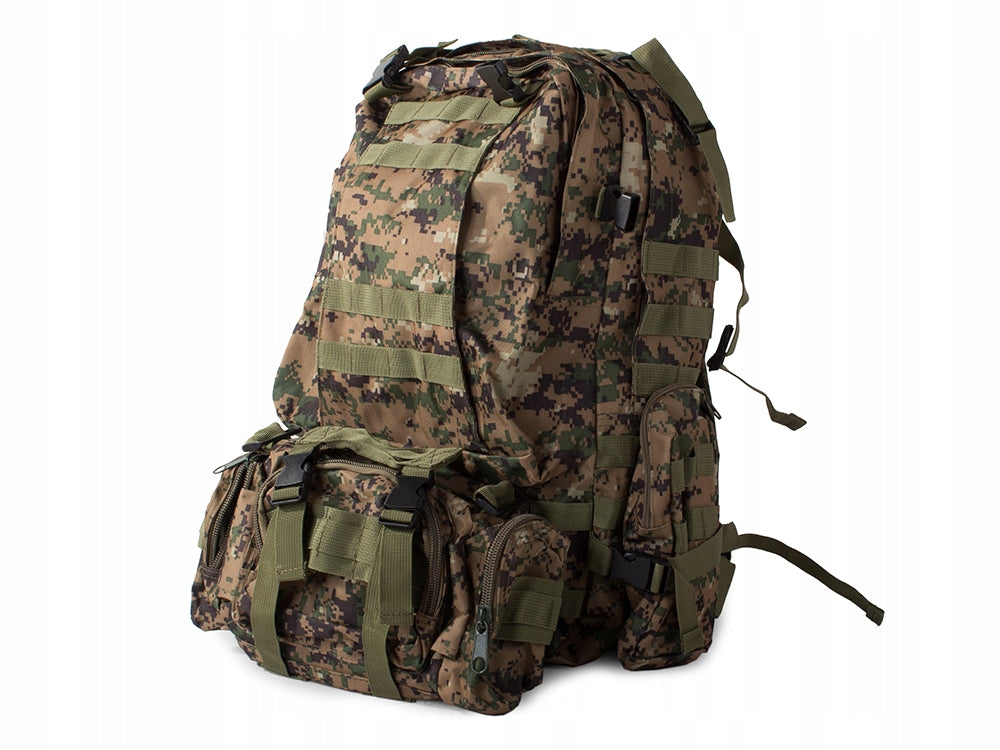 Taktisk camouflagerygsæk 48,5 l – grøn