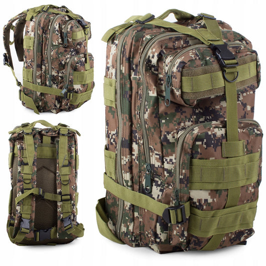 Tactische Militaire Rugzak Survival Woodland Camo 30 Liter