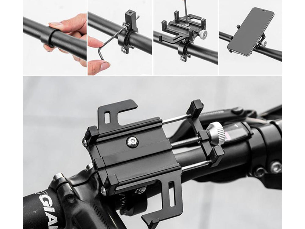 Telefoonhouder Fiets Universeel Aluminium GSM Houder Racefiets Verstelbaar kopen online