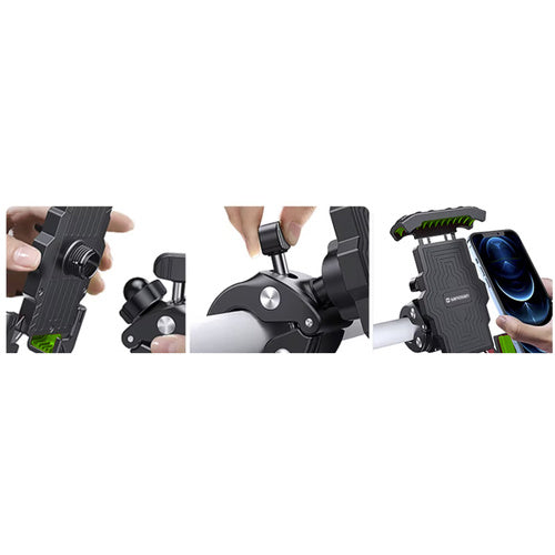 Telefoonhouder Fiets Waterdicht GSM Houder Fiets Motor Zwart Universeel kopen online