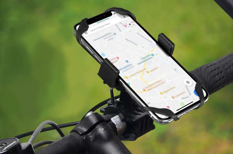 Telefoonhouder Fiets Waterdicht GSM Smartphone Mobiel Houder Fiets - Zwart - 360° kopen online