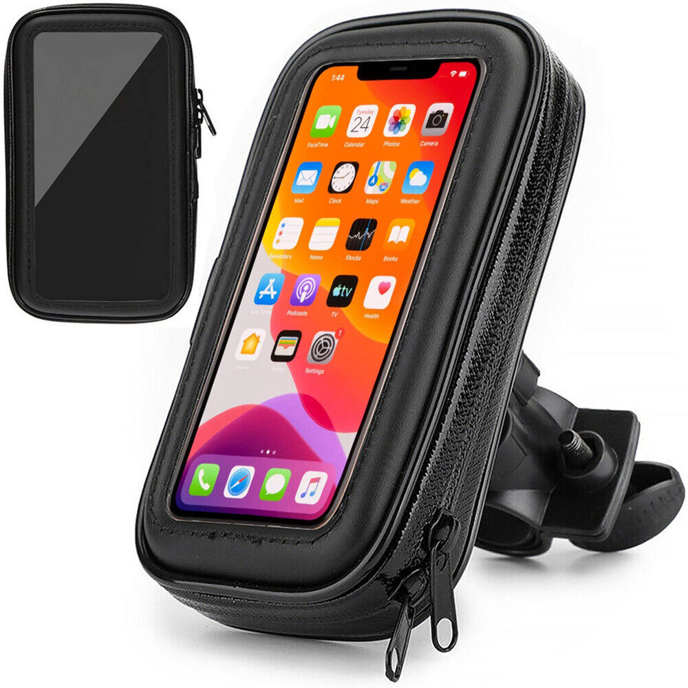 Telefoonhouder Fiets Waterdicht Zwart 360 Graden Draaibaar GSM Houder Motor kopen online