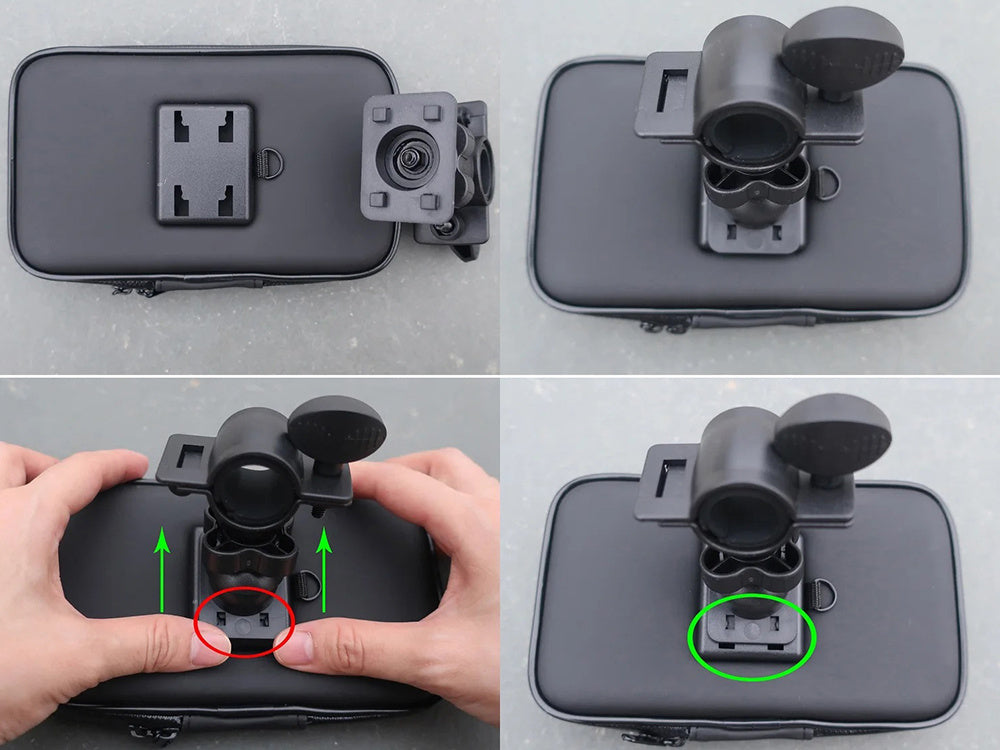 Telefoonhouder Fiets Waterdicht Zwart 360 Graden Draaibaar GSM Houder Motor kopen online