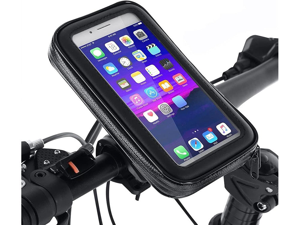 Telefoonhouder Fiets Waterdicht Zwart 360 Graden Draaibaar GSM Houder Motor kopen online