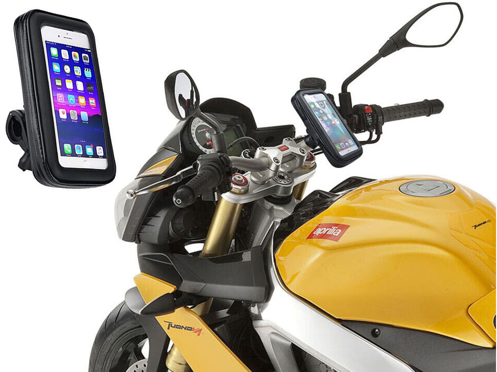 Telefoonhouder Fiets Waterdicht Zwart 360 Graden Draaibaar GSM Houder Motor kopen online