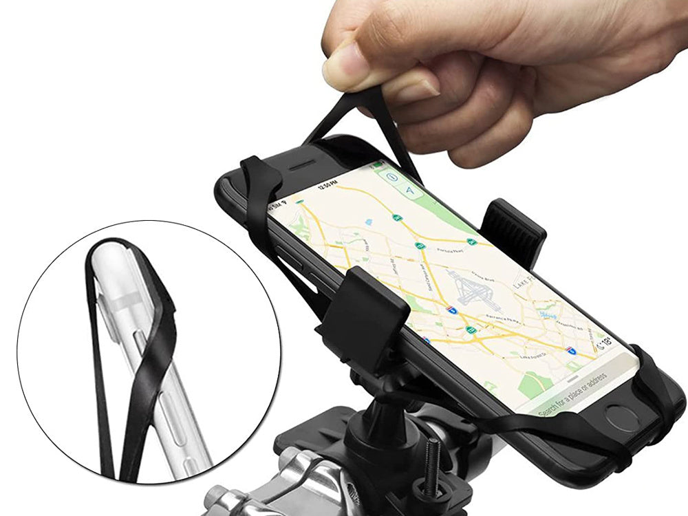 Telefoonhouder Fiets Zwart 360 Graden Verstelbaar GSM Houder Universeel kopen online