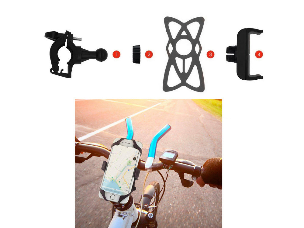 Telefoonhouder Fiets Zwart 360 Graden Verstelbaar GSM Houder Universeel kopen online