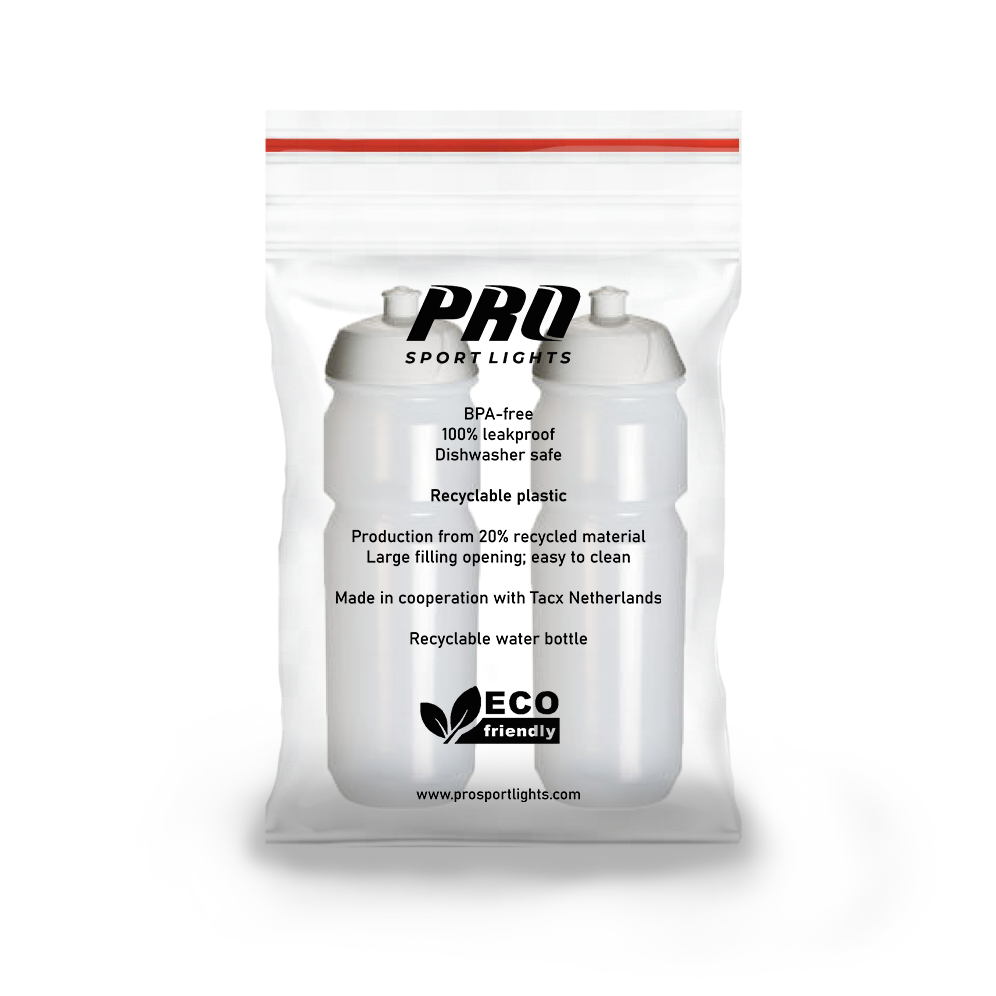 2x Drinkbus Pro Sport Lights - 750 ml - Transparant