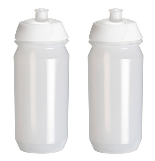 2x Pro Sport Lights Bidons - 500 ml - transparant