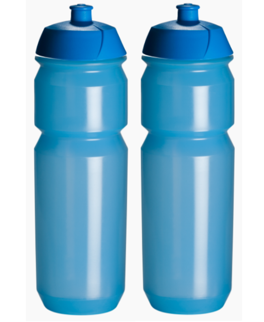 2x Drinkbussen Pro Sport Lights - 750 ml - Transparant Blauw