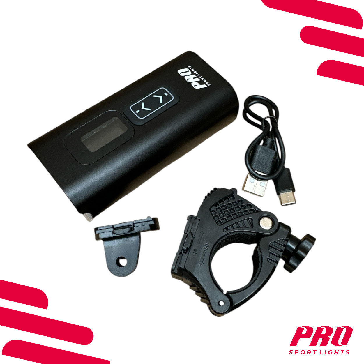 Voorlicht Fietsverlichting 2200 Lumen USB Oplaadbaar Koplamp