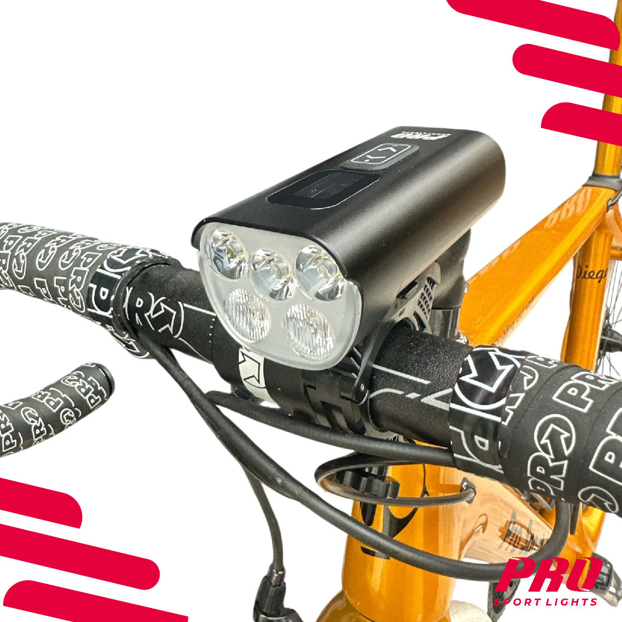 Voorlicht Fietsverlichting 2200 Lumen USB Oplaadbaar Koplamp