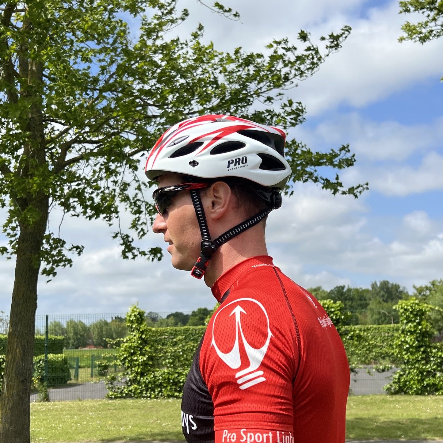 Fietshelm Dames/Heren - Wit/Rood