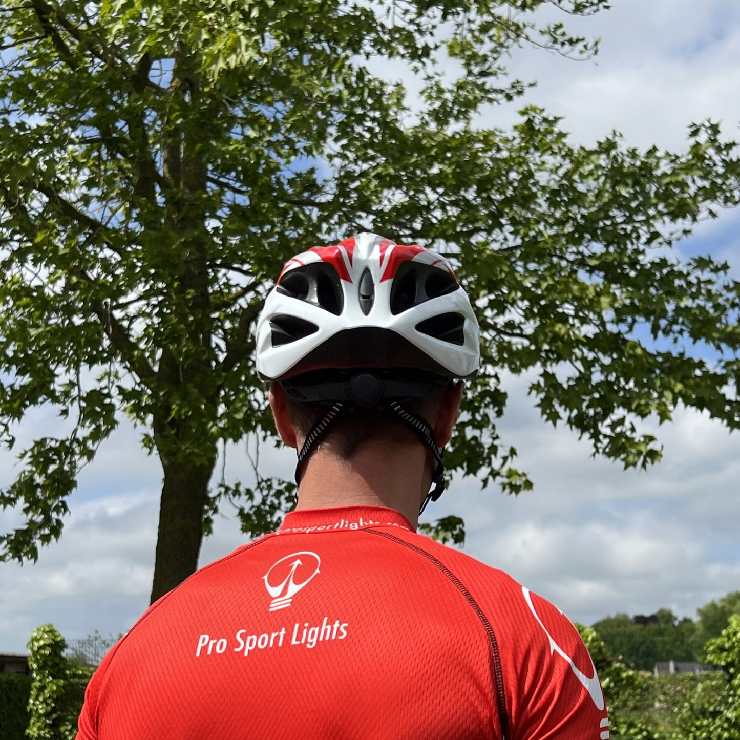Fietshelm Dames/Heren - Wit/Rood