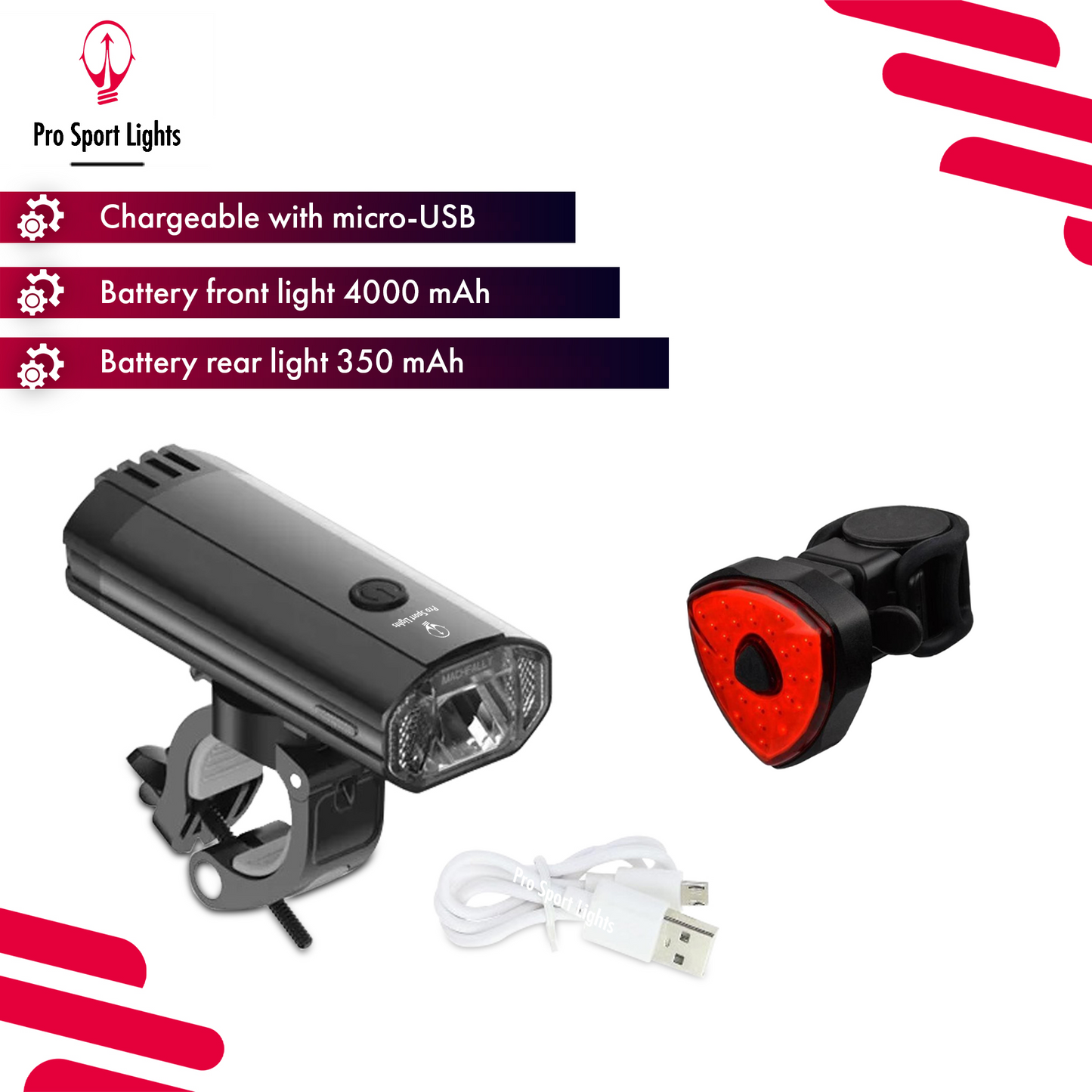 Fietslicht usb oplaadbaar