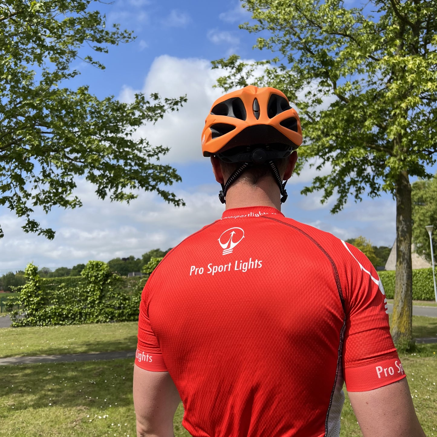 Pro Sport Lights fietshelm Dames/Heren - Volwassenen - Orange