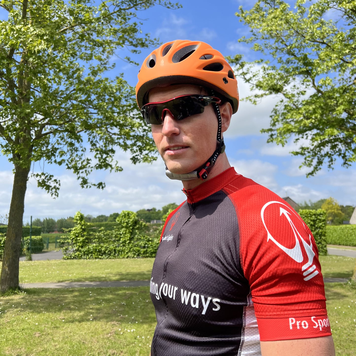 Pro Sport Lights fietshelm Dames/Heren - Volwassenen - Orange