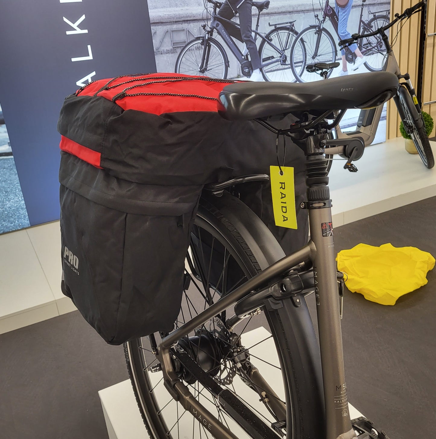 Pro Sport Lights Dubbele fietstas - 46 Liter - Zwart/Rood