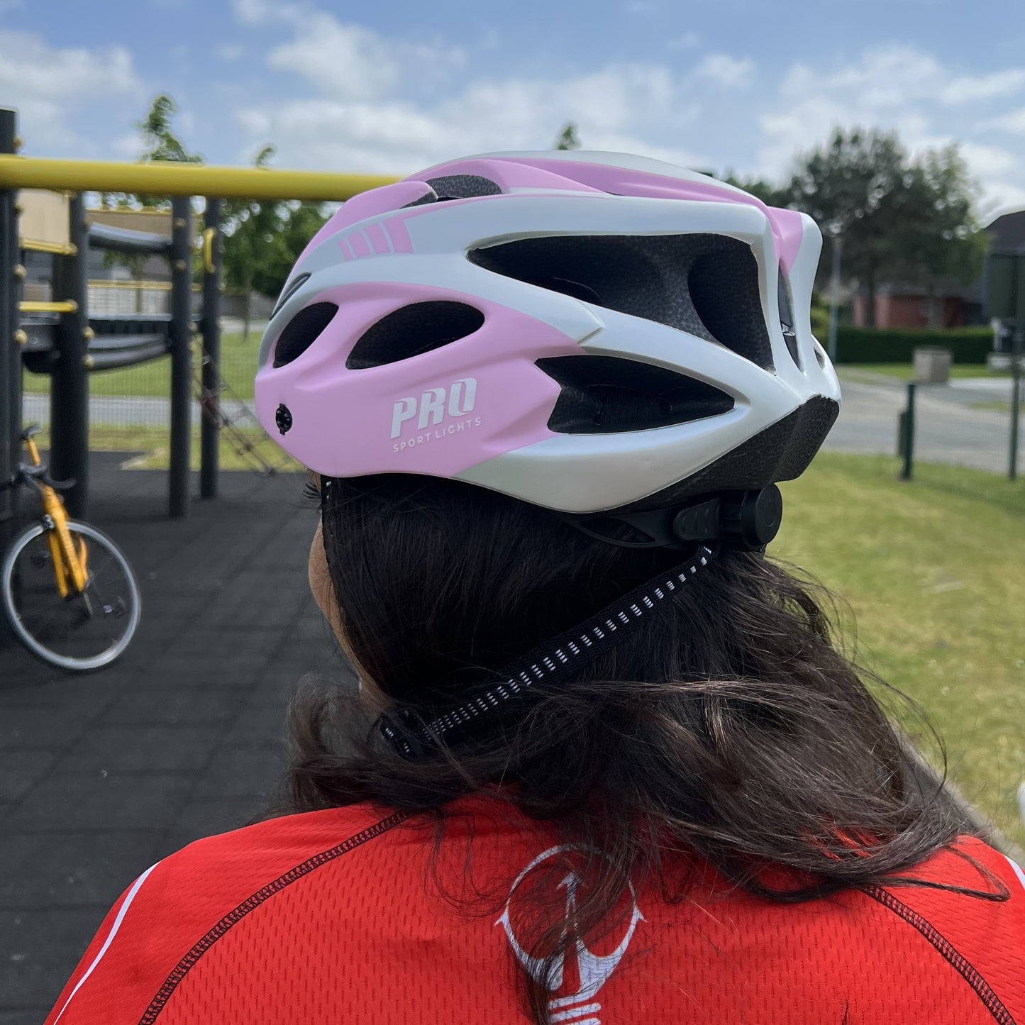 Fietshelm Dames - Mat Roze/grijs