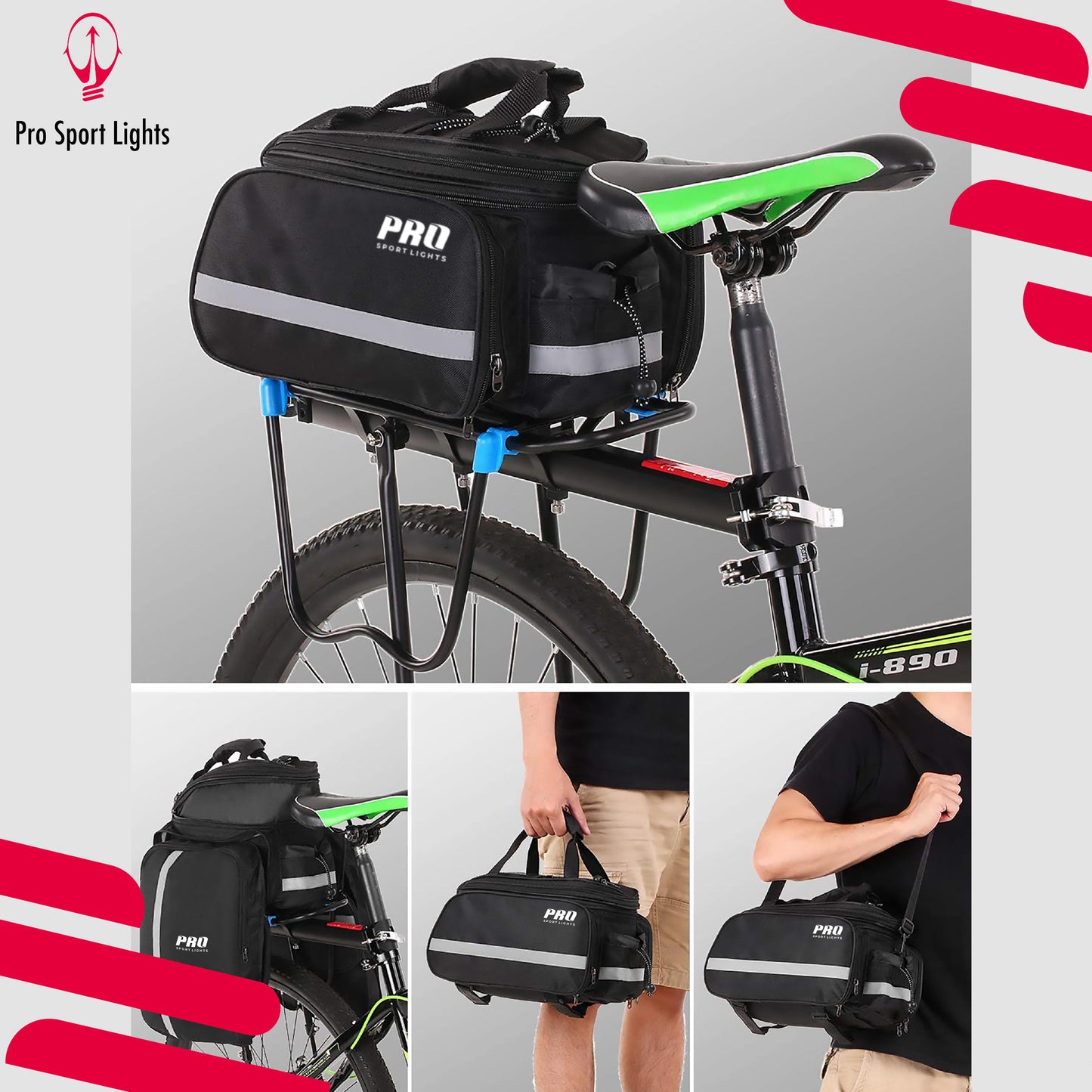 Fietstas Bagagedrager Achter - 8 tot 20 Liter - Trunkbag