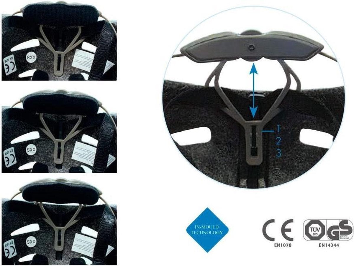 Kinderfietshelm lichtblauw Jongens XS
