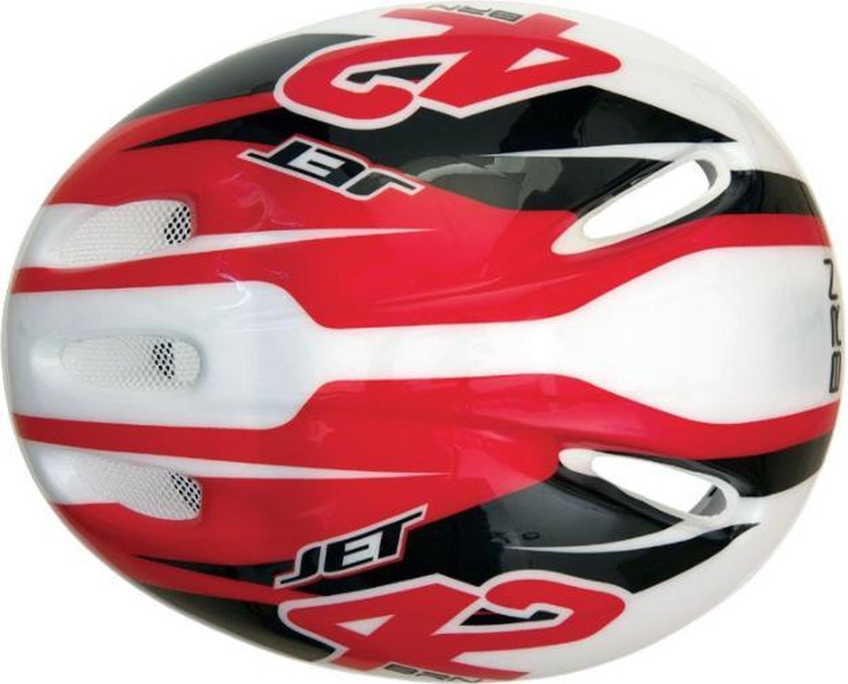Kinderfietshelm BRN Fietshelm voor kinderen - Rood Kinderhelm 48-50cm