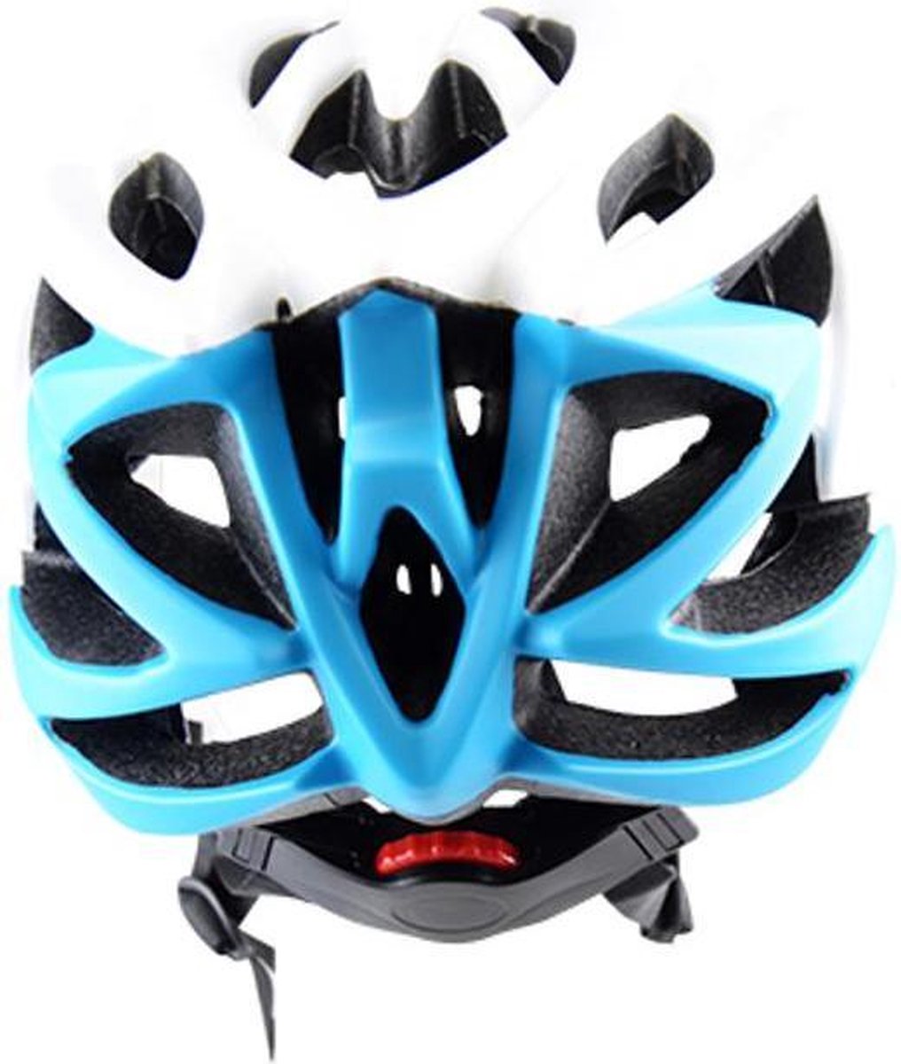 Fietshelm Optimiz - 58/61cm - Matt Wit Blauw