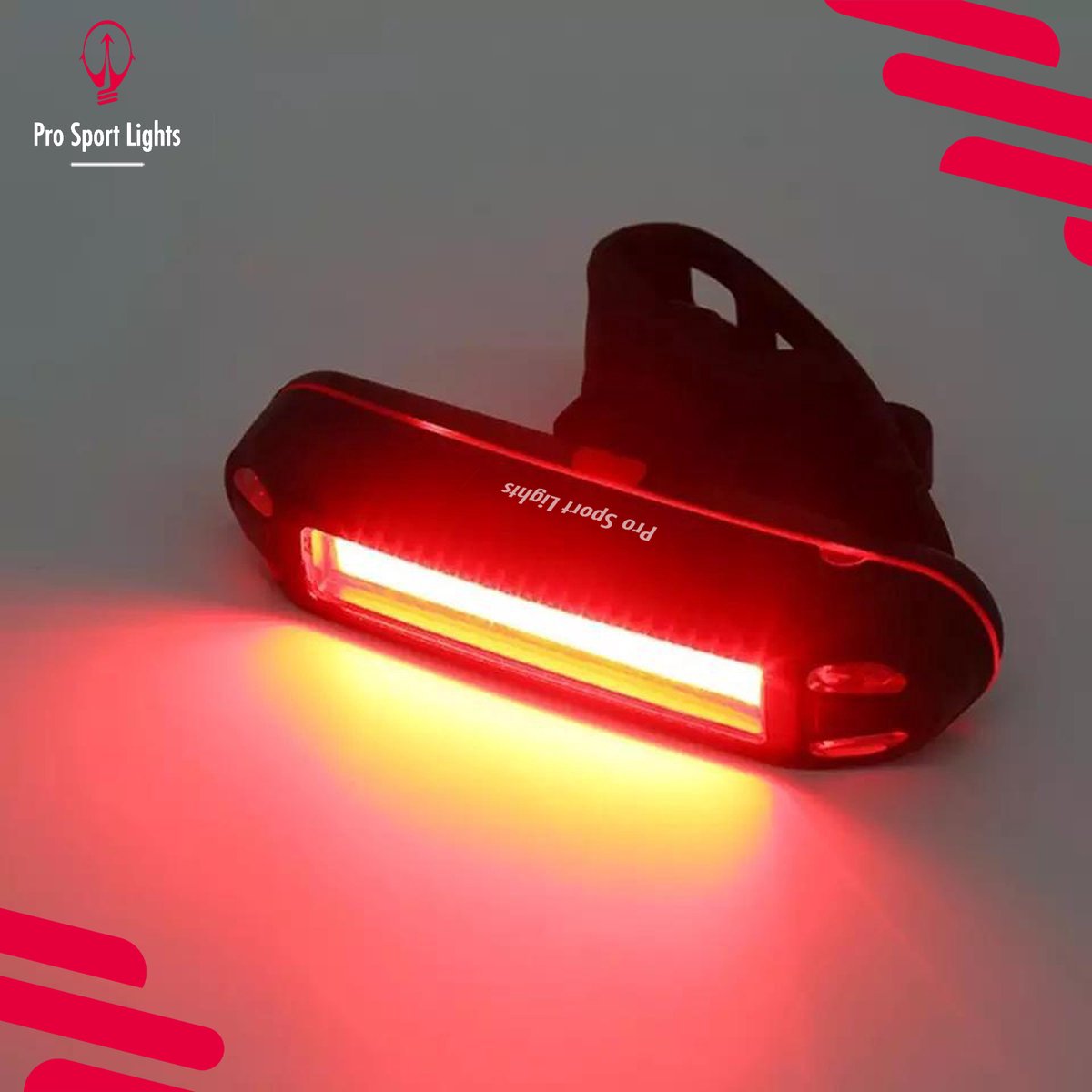 2 in 1 - Rood en Wit fietsverlichting LED Fietslamp