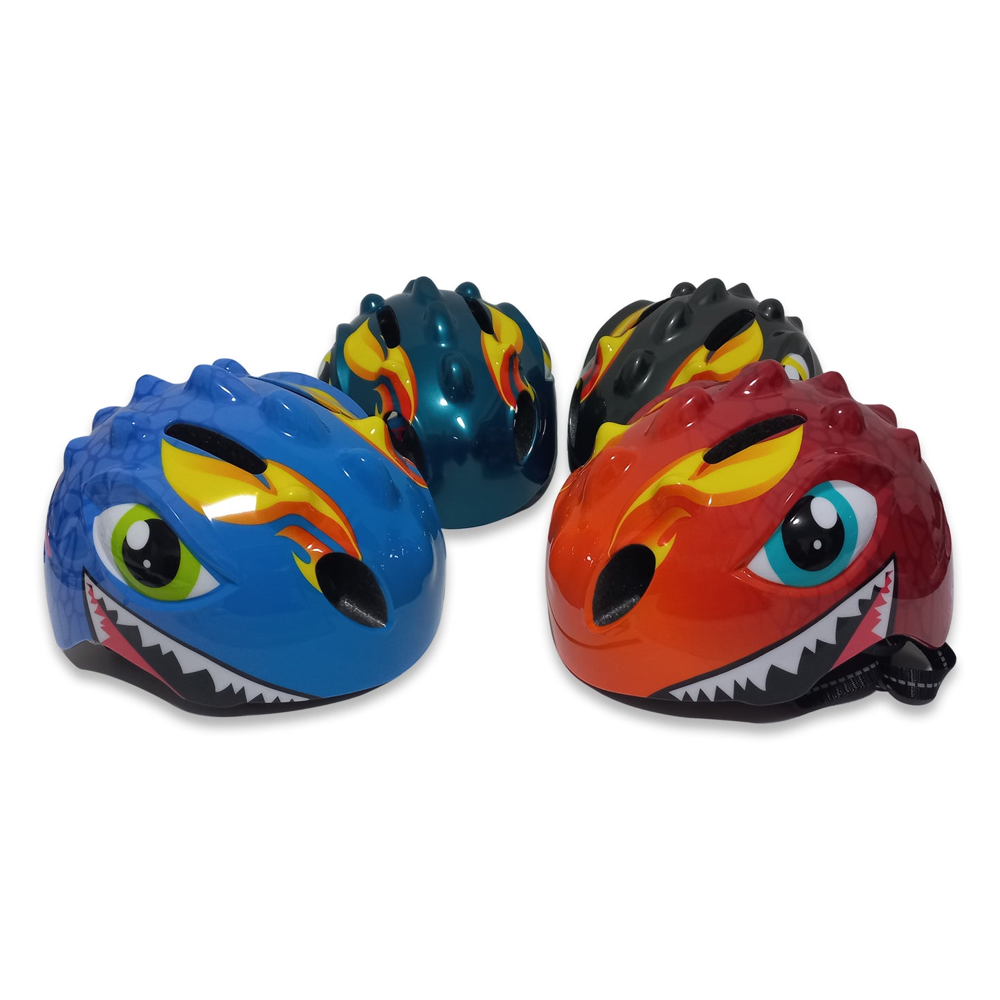 Fietshelm Kinderen jongens Groen - Kinderhelm Dino XS 46/51cm